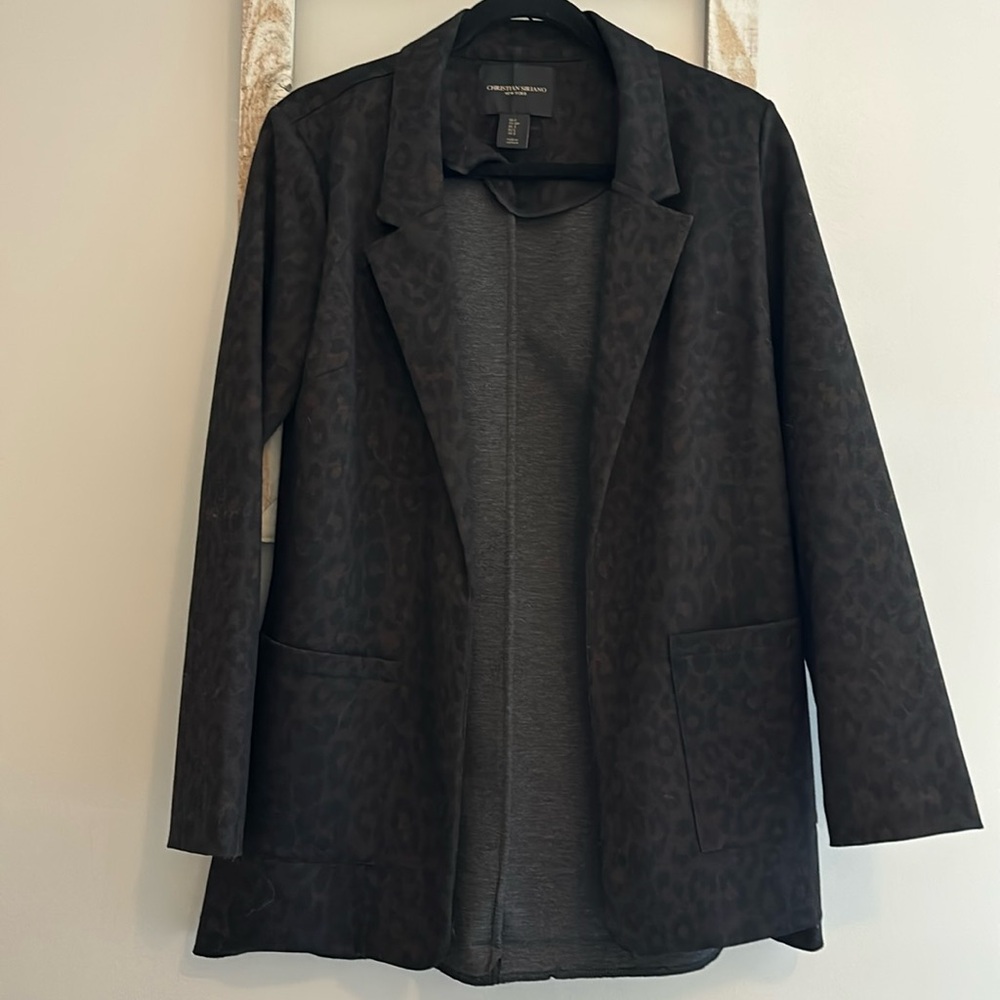 Leopard print blazer